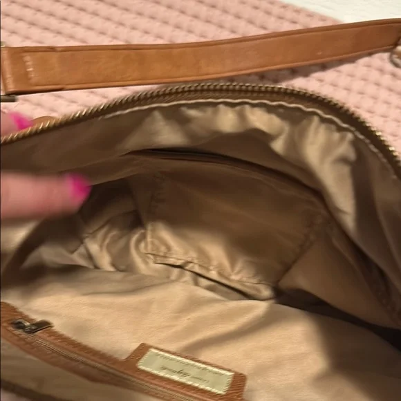 Anthropologie Brown Crossbody Bag with Braided Strap - Picture 2 of 4